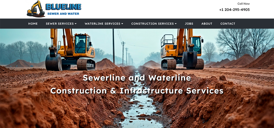 blueline sewer and water